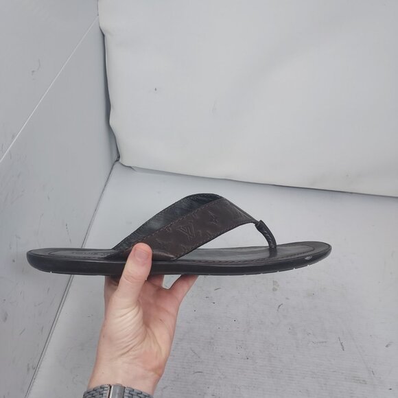Louis Vuitton Brown LV Monogram MENS Sandal - Picture 10 of 13